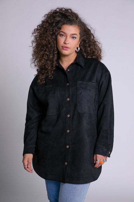 Oversized Suede Look Shirt | all Blouses | Blouses