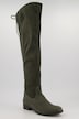 Stivali sopra il ginocchio con laccetto, zip e larghezza H