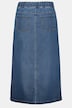 Jeansrock, verdeckte Knopfleiste, A-Linie, Komfortbund