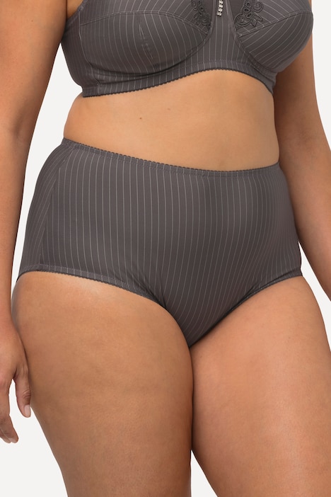 2 Pack of Stretch Microfiber Brief Panties - Pinstripe
