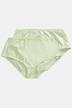 Midislips, set van 2, pinstripes, hoge pasvorm