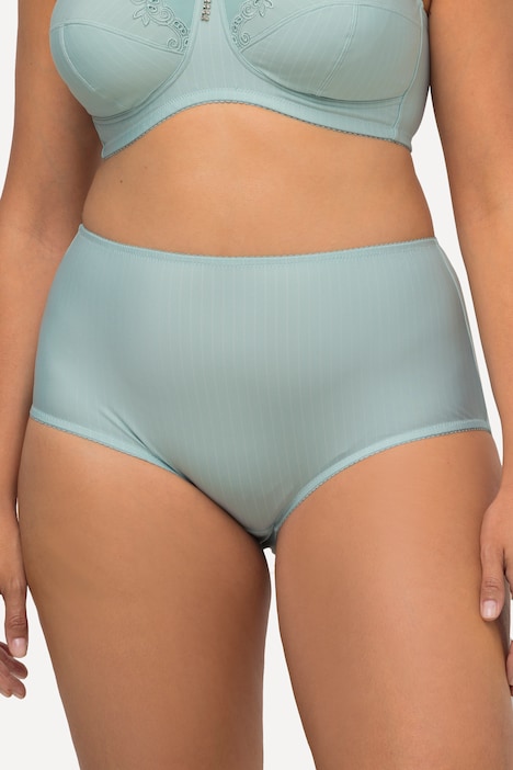 Lace Trim Seam Detail Stretch Microfiber Panty, Panties