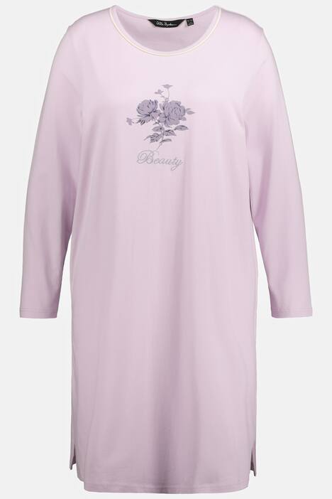 Koszule nocne, długie rękawy, kwiaty, 2-pak