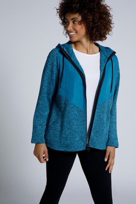 Mixed Fabric Fleece Lined Jacket | Sweatshirt Jackets | Sweatshirts