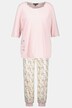 Pyjamas, tvådelad, statement, rund hals, lång ärm