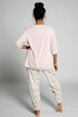 Pyjamas, tvådelad, statement, rund hals, lång ärm