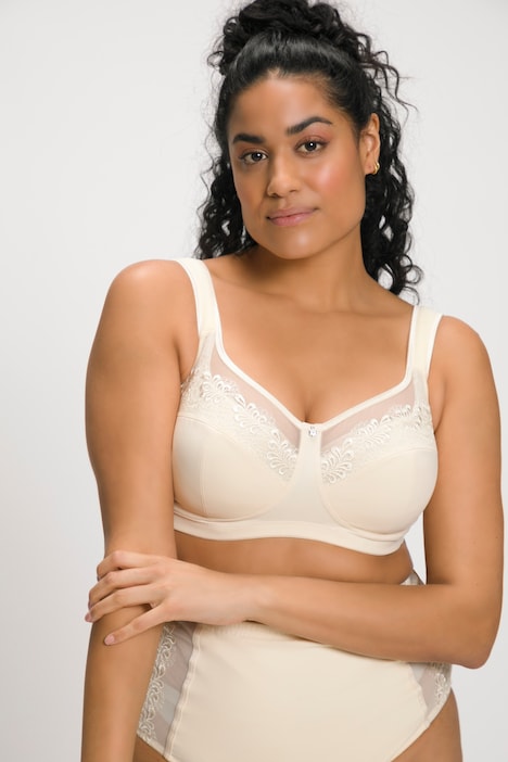 Mesh and Lace Wirefree Kelly Fit Support Bra, Support