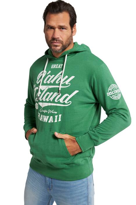 Mikina s kapucí, tepláková, potisk