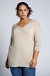 longsleeve, T-shirt, oversized, V-hals, lange mouwen