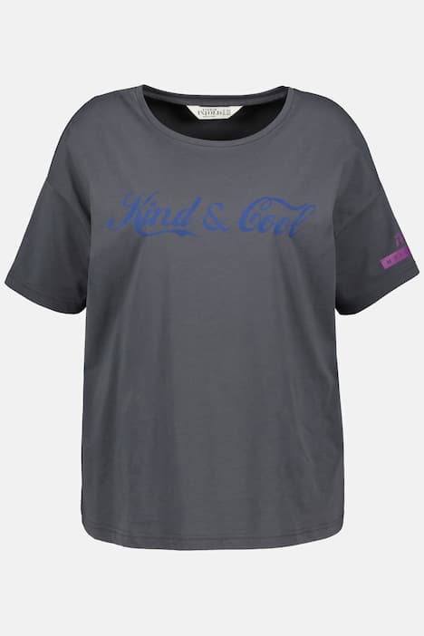 T-Shirt, Rundhals, Halbarm, Oversized, Statement Print