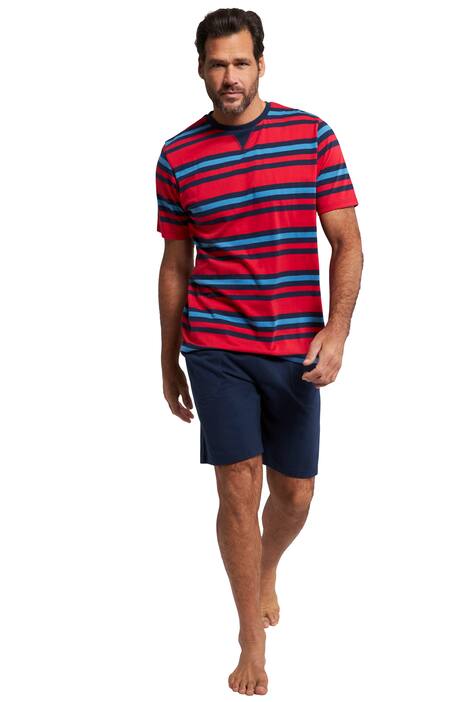 Pyžamo, pruhované tričko, krátké rukávy, krátké kalhoty