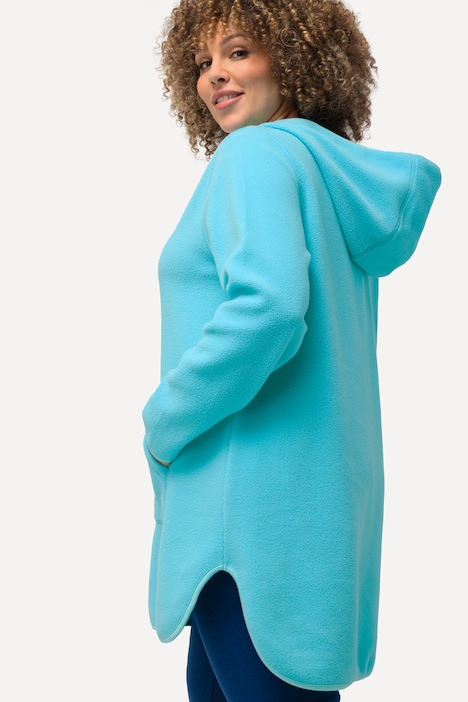 Teddy Fleece Hooded Zip Neck Sweatshirt | all Sweatshirts | Sweatshirts