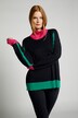 Pullover, Farbakzente, Rollkragen, Langarm