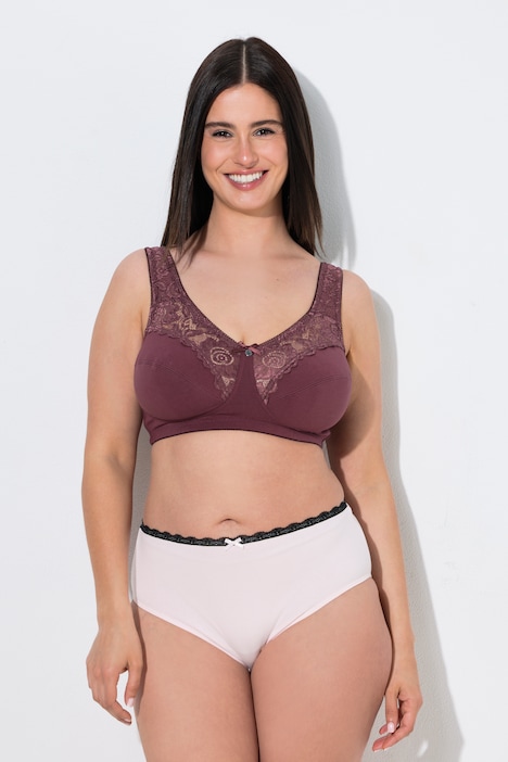 Soutien-gorge de maintien Kelly. Modèle sans armatures, dentelle - bonnets C-E