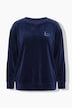 homewear pullover, nicky, stiksel, ronde hals, lange mouwen