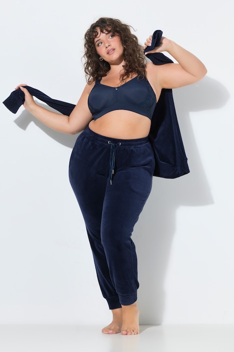 Homewear-Hose, Nicki, Bindeband, Gummisaum