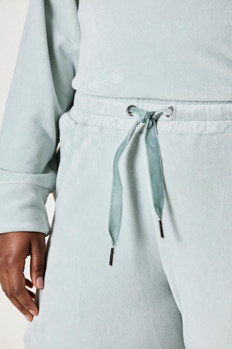 Homewear-Hose, Nicki, Bindeband, Gummisaum