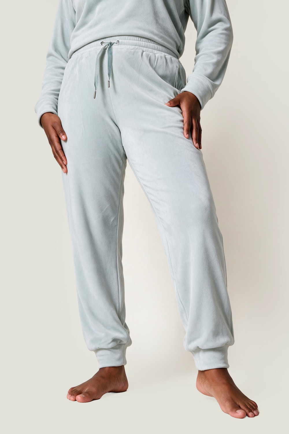 Homewear-Hose, Nicki, Bindeband, Gummisaum