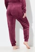 Pantalon homewear, velours ras, base élastique