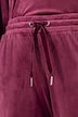 Pantalon homewear, velours ras, base élastique
