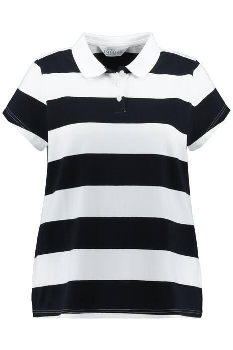 Polokošile, Classic střih, polo límeček, krátké rukávy, blokové pruhy