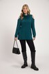 Pullover, Zopfmuster, Rollkragen, Cut-Outs, Langarm
