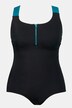 Maillot de bain, zip, dos nageur, sans bonnets souples