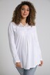 Illusion Lace Detail A-line Fit Cotton Knit Tunic