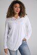 Illusion Lace Detail A-line Fit Cotton Knit Tunic