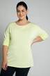 T-shirt, encolure bénitier, rubans fantaisie au dos, manches longues