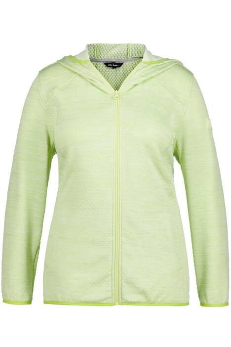 Rozpínací mikina, flísová podšívka, kapuce, elastické manžety