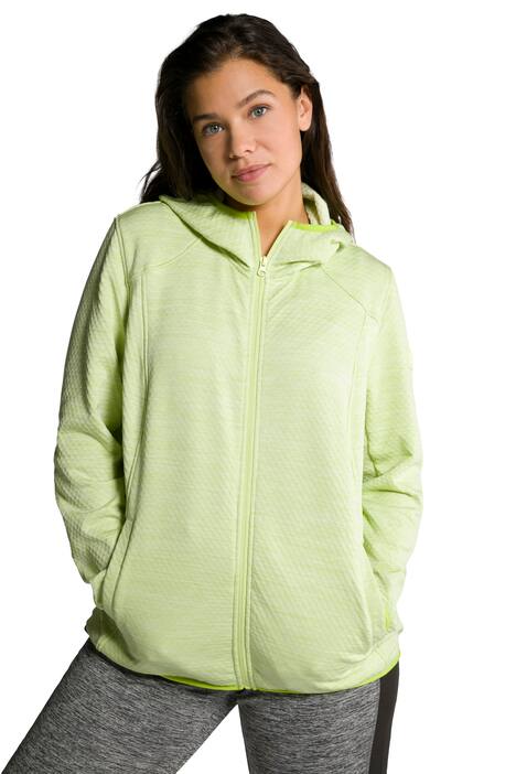 Rozpínací mikina, flísová podšívka, kapuce, elastické manžety