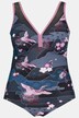 Asian Print Front Lined Swimsuit