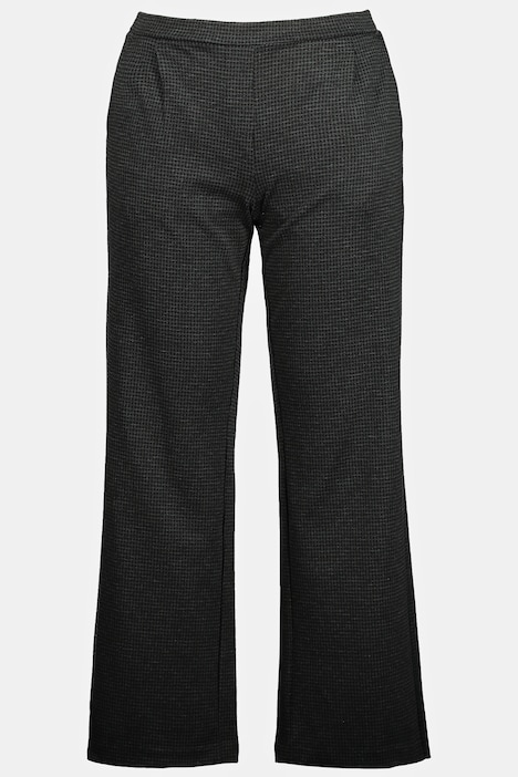 Tiny Houndstooth Stretch Knit Pants | Comfort Pants | Pants