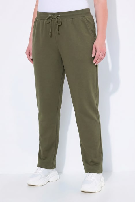 Basic Drawstring Elastic Waist Cotton Blend Joggers