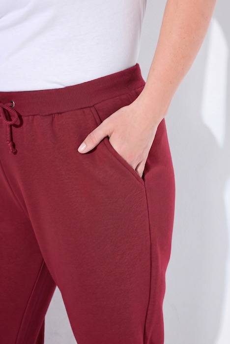 Basic Drawstring Elastic Waist Cotton Blend Joggers