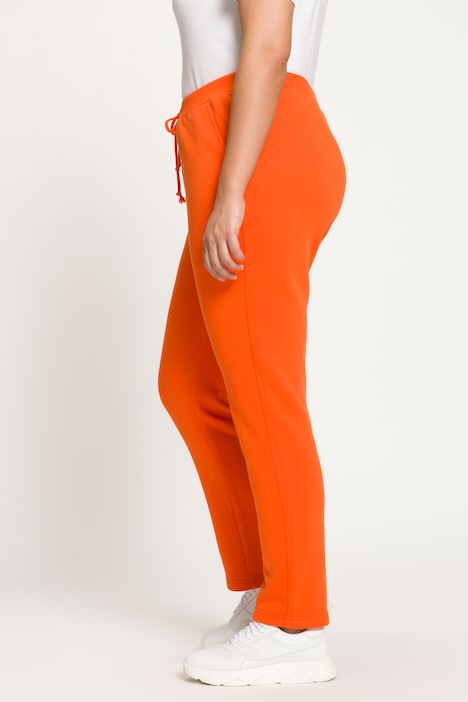 pantalon de jogging femme avec interieur molletonne orange pantalons