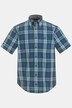 Koszula w kratkę, krótki rękaw, kołnierzyk na guziki, Modern Fit