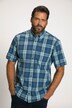 Koszula w kratkę, krótki rękaw, kołnierzyk na guziki, Modern Fit