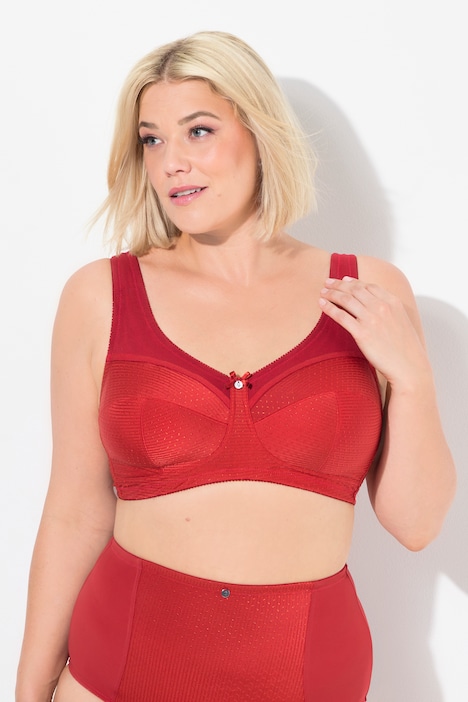 Jacquard Dot Wirefree Kelly Fit Support Bra