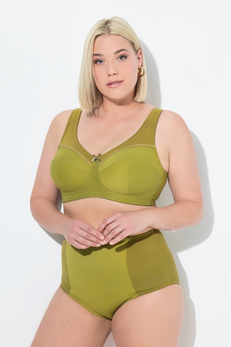 Jacquard Dot Wirefree Kelly Fit Support Bra