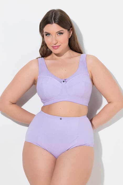 Soutien-gorge de maintien Kelly, tissu texturé. Sans armatures. Bonnets C à H.