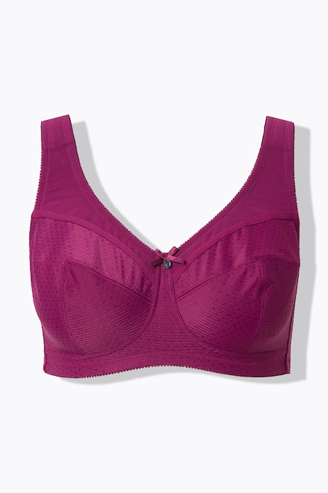 Ulla Popken Reggiseno Senza Ferretto, Struttura, Coppe C-H, Salsa, 7D, Per Taglie Forti, Spalline Larghe