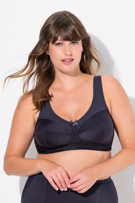 Jacquard Dot Wirefree Kelly Fit Support Bra