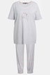 Pyjama, Lovely Cat, V-Ausschnitt, Halbarm