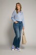 Patch Pocket Wide Leg Mary Fit Stretch Jeans