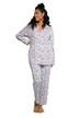 Pyžamo, lemování, klopový límec, dlouhé rukávy