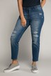 Jeans Sarah, Destroy-Effekte, schmales Bein, High Waist