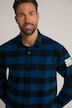 Chemise à carreaux, surchemise, manches longues, col Kent, Modern Fit