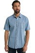 Džínová košile, krátké rukávy, Kent límeček, Modern střih